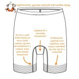 Nyári alakformáló alsó, hosszú szárú, bicikli short fazonnal