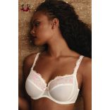 Colette merevítős csipkés melltartó, kristály