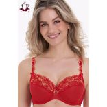 Colette merevítős csipkés melltartó, kristály