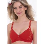 Colette merevítő nélküli melltartó vékony szivacsréteggel, kristály