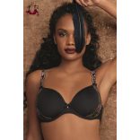 Colette merevítős  spacer melltartó, fekete