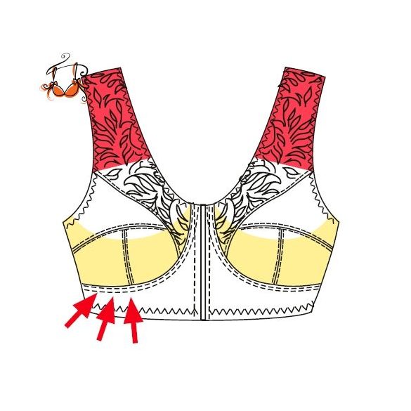 Mylena előlkapcsos melltartó, angyalbőr