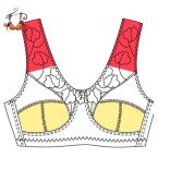 TopComfort tehermentesítő melltartó, test szín