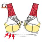 Mylena tehermentesítő melltartó, fekete