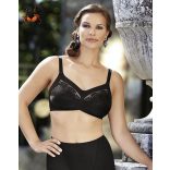 Safina komfort melltartó, vékony pántos, fekete