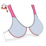 Twin merevítős komfort melltartó, pezsgő