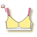 Akciós méretek! - Light & Firm kényelmes sportmelltartó, fekete