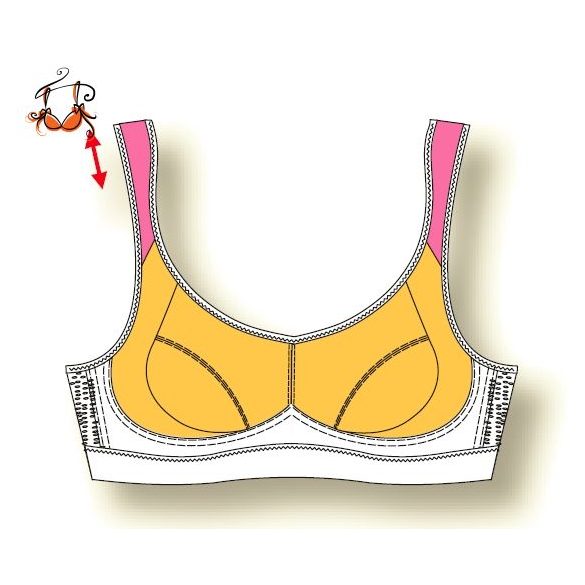 Akciós méretek! - Extrem Control sportmelltartó, fekete