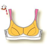 Extrem Control sportmelltartó, szürke