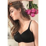 Lace Rose szivacsos melltartó, fekete