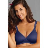 Selma merevítő nélküli melltartó vékony szivacsréteggel, fekete