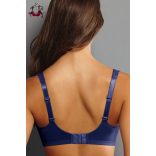 Selma merevítő nélküli melltartó vékony szivacsréteggel, fekete