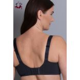 Selma nagyméretű csipke melltartó, fekete