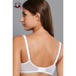 Selma merevítős melltartó vékony szivacsréteggel, fekete