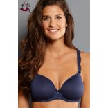 Selma merevítős melltartó vékony szivacsréteggel, fekete