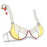 Akciós méretek! - Scarlett csipkés melltartó, fehér