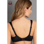 Lucia csipkés, merevítős, tehermentesítő melltartó, fekete