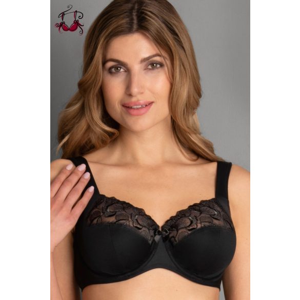 Lucia csipkés, merevítős, tehermentesítő melltartó, kristály