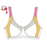 Clara varrás nélküli komfort melltartó, fehér