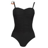 Akciós méretek! - Artemis Butterfly egyrészes fürdőruha, fekete