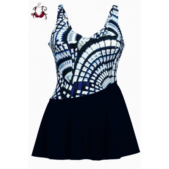 Akciós méretek! - Sosana Blue Fun egyrészes szoknyás fürdőruha, Anita
