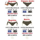 Akciós méretek! - Hermine bikini felső, fekete