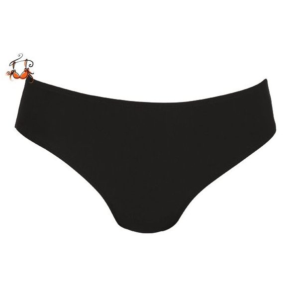 Akciós méretek! - Közepes derekú bikini alsó, fekete