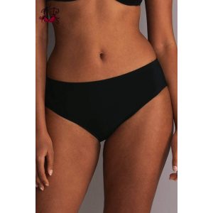 Akciós méretek! - Magas derekú bikini alsó, fekete