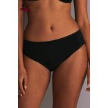 Magas derekú bikini alsó, fekete