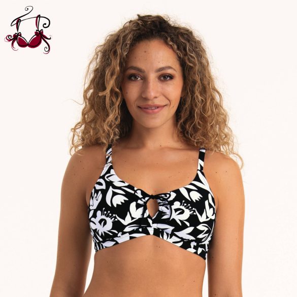 Sara állítható bikini felső, fekete, Rosa Faia
