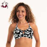 Sara állítható bikini felső, fekete, Rosa Faia
