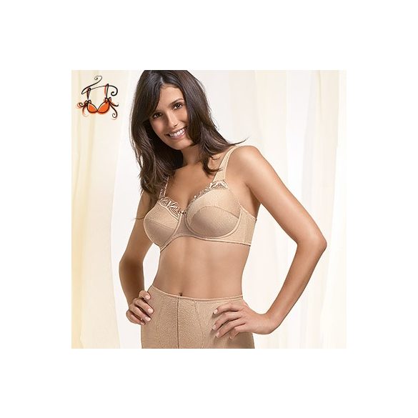 Melina merevítős melltartó, fekete