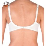 Swiss Broderie merevítős melltartó, törtfehér