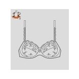 Provance merevítős melltartó, fekete