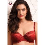 Provance merevítős melltartó, tango red
