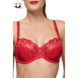 Provance merevítős melltartó, tango red