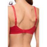 Provance merevítős melltartó, tango red